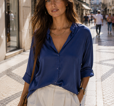 Camisa Inez Azul