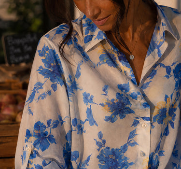 Camisa Blue Dahlia