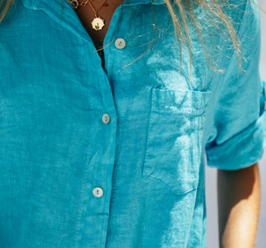 Vestido Camiseiro Linho