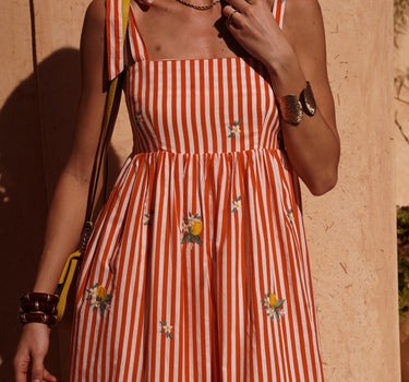 Vestido Red Stripes