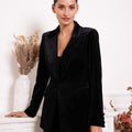 Blazer Veludo Preto.