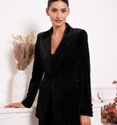 Blazer Veludo Preto.