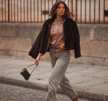 Blusão Faux-Fur Brown