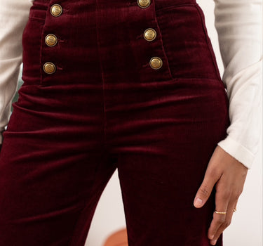 Bordeaux Velvet Pants.4