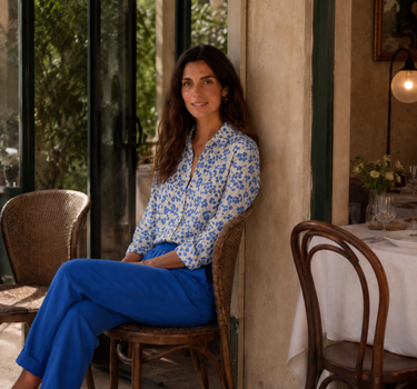 Camisa Blue Garden