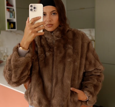 Blusão Faux-Fur - Camel