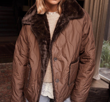 Casaco Faux Fur Reversível