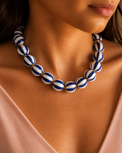 Colar Azul & Branco