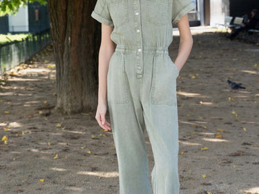 Emily Kaki Jumpsuit.