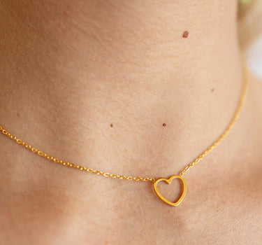 Golden Heart Necklace.