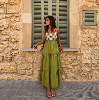 Vestido Praia Verde 💚
