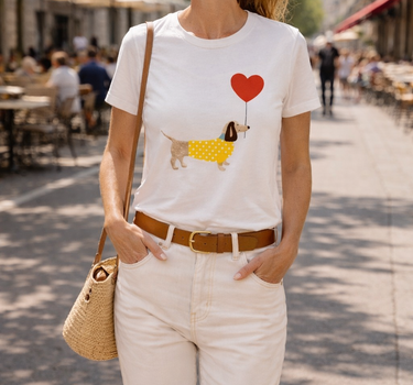 T-Shirt Teckel Heart