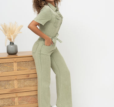 Victoria Kaki Jumpsuit