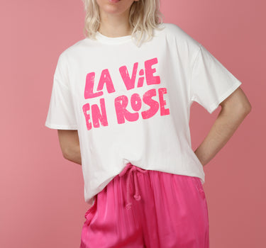 T-shirt La Vie en Rose White