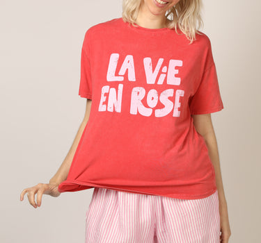 T-shirt La Vie en Rose Red