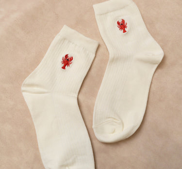 Meias de Algodão - Lagosta Bordada