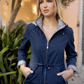 Parka Reversível Pied de Poule.
