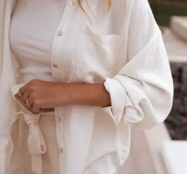 Shirt White Linen