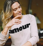 Sweatshirt Amour Black .