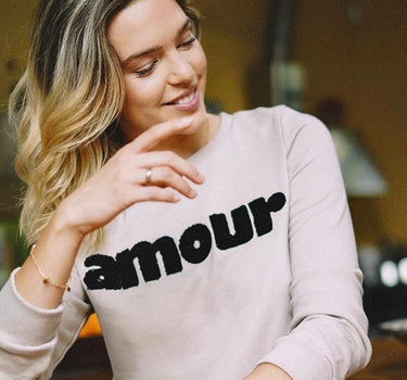 Sweatshirt Amour Black .