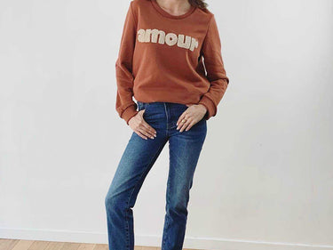 Sweatshirt Amour Ocre.3