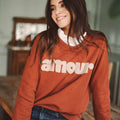 Sweatshirt Amour Ocre.