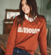 Sweatshirt Amour Ocre.