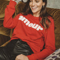 Sweatshirt Amour Red.