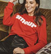 Sweatshirt Amour Red.