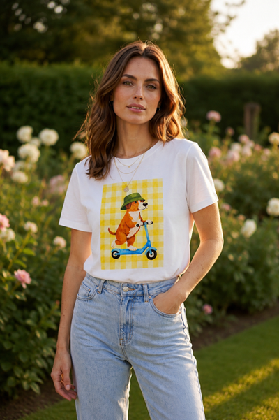 T-Shirt Skating Dog