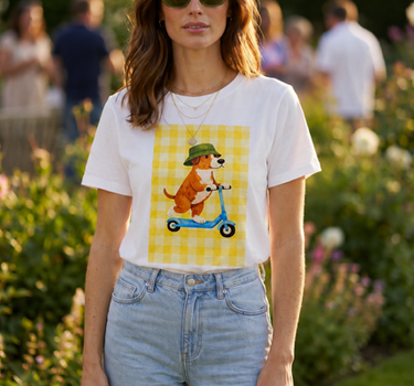 T-Shirt Skating Dog