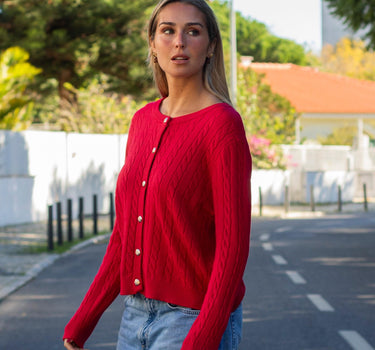 Red Cardigan