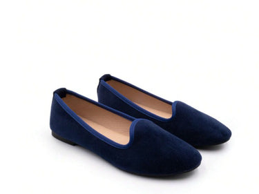 Velvety Blueberry Slippers.