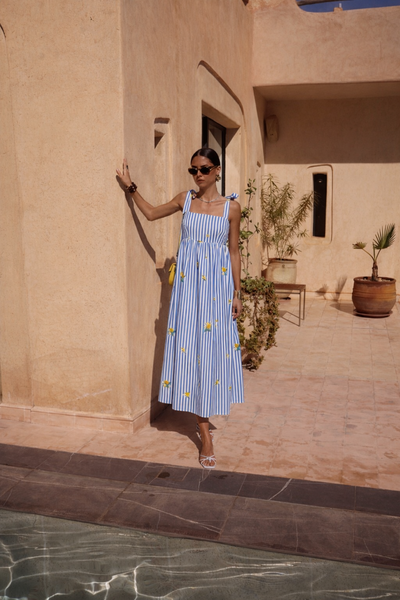 Vestido Blue Stripes