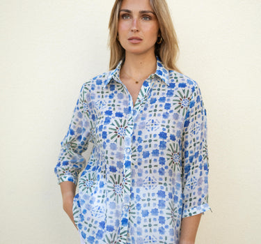 Blue Tile Shirt