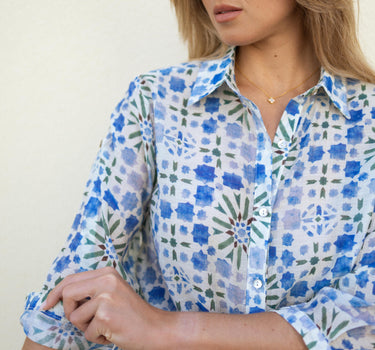 Blue Tile Shirt