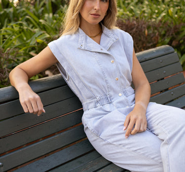 Blue Denim Jumpsuit