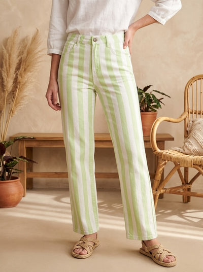 Calças Lime Stripes