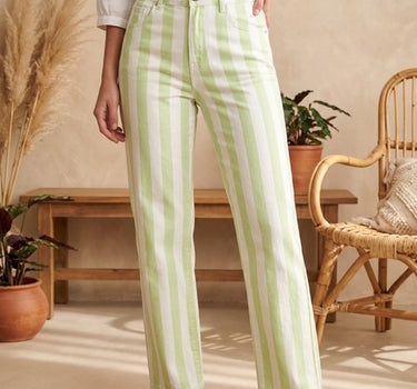 Calças Lime Stripes